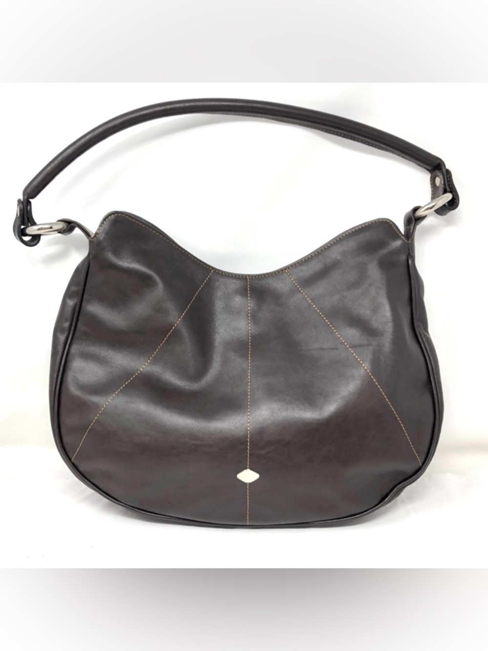 I SANTI Brown hobo purse, made in Italy